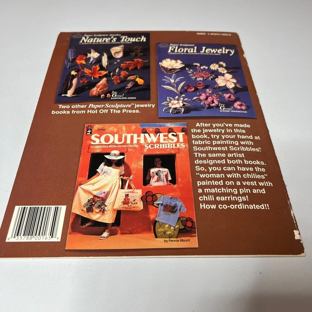 Hot‎ Off The Press Paper Sculpture Southwest Jewelry Book Kit Patterns